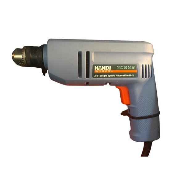Handi Works 3/8" Single Speed  Reversible Drill HW1152 1200 RPM 120V 60Hz - Picture 2 of 4